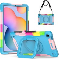 NIKCORP Zaštitna maska za iPad Mini 6 8.3" s rotirajućim stalkom ručkom i naramenicom otporna na udarce, višebojna